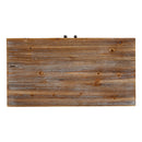 Livingandhome Rustic Wooden Cabinet with Interior Shelves