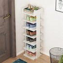 7-Tier MDF Shoe Rack - White