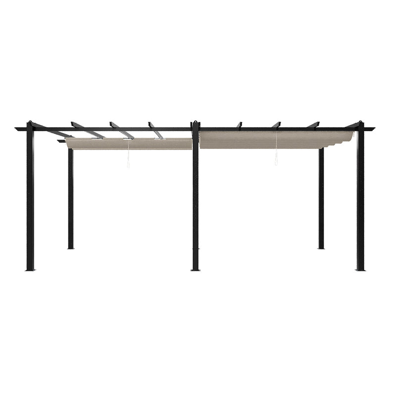 Breeins 10x20ft Aluminium Pergola with Retractable Roof