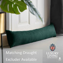 Velvet Chenille Thermal Fleece Lined Single Ring Top Door Curtain