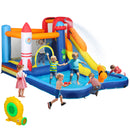 AIYAPLAY 5 in 1 Bouncy Castle for Children with 550W Blower, Water Slide