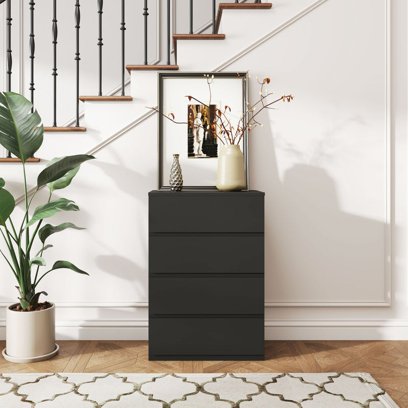 HOMCOM Bedroom Chest of Drawers, 4 Drawers Dresser, Drawer Unit