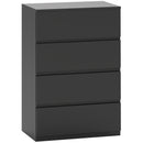 HOMCOM Bedroom Chest of Drawers, 4 Drawers Dresser, Drawer Unit