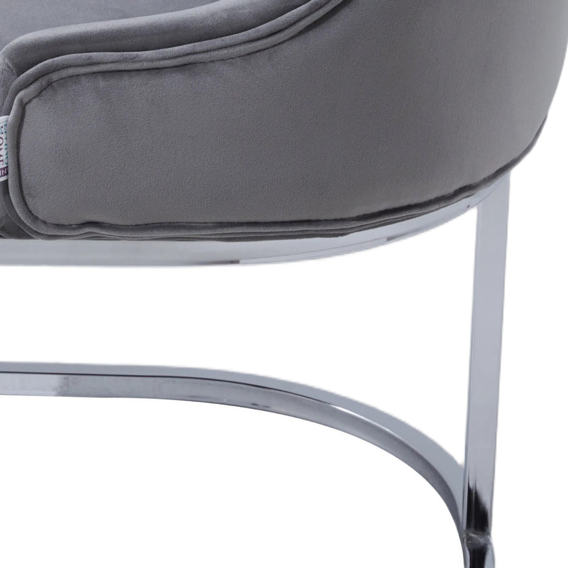 Livingandhome Upholstered Tufted Velvet Buttoned Dinning Chair
