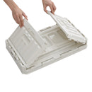 Breeins 95L Collapsible Outdoor Camping Storage Box with Wooden Lid