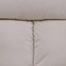 Livingandhome Modern Upholstered Swivel Armchair with Black Legs