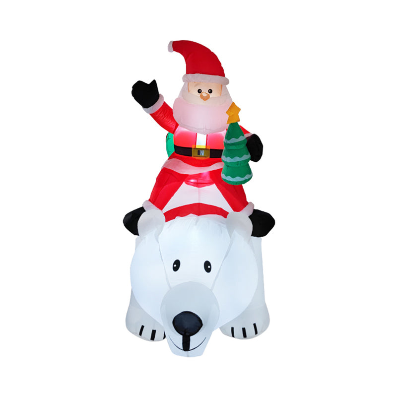 Lifeideas 2.1M Inflatable Santa Claus Riding a Polar Bear