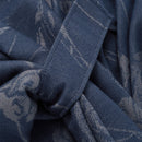 Oversized Shawl Wrap - Navy Blue Floral