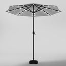 Livingandhome Outdoor Solar 24 LED Lights Patio With Crank For Patio Market With Base