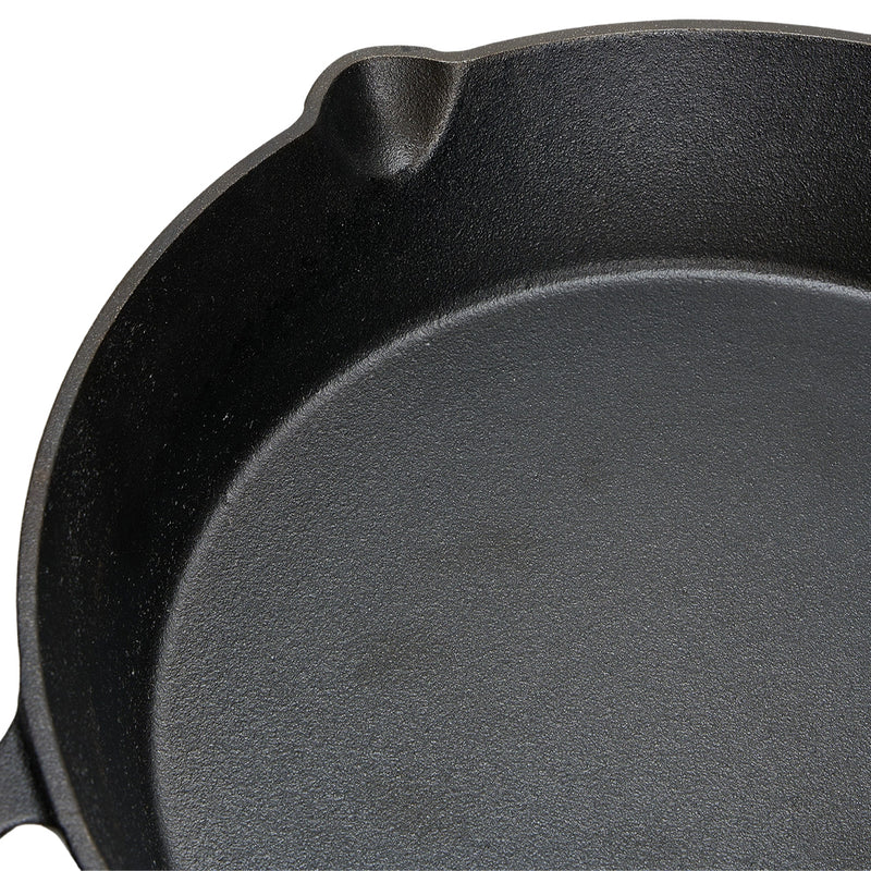 Lifeideas Round Cast Iron Skillet with Handles