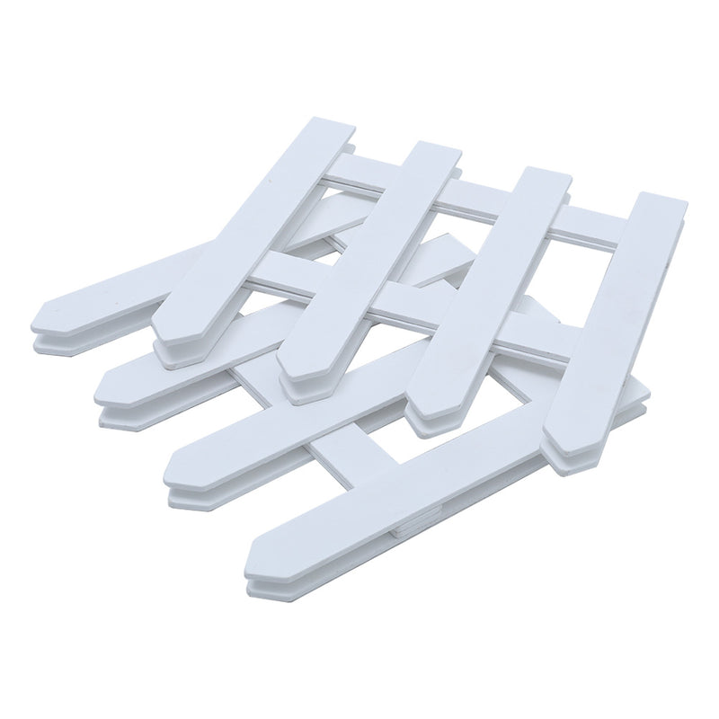 Livingandhome Wooden Christmas Tree Picket Fence for Family Holiday Decoration