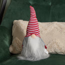 34cm Festive Gonk Cuddly Santa Indoor Christmas Plush Decoration in Striped Hat