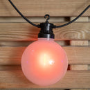 4.5m Set of 10 Frosted Ball Style Cap String Lights with Filament in Rainbow
