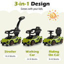 3-in-1 Ride On Push Car with Removable Guardrails and Handle