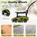 3-in-1 Ride On Push Car with Removable Guardrails and Handle