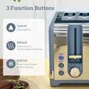 HOMCOM Kettle And Toaster Set With 3000W Rapid Boil, 4 Slice Toaster, Blue