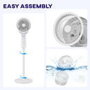 HOMCOM Pedestal Fan, Air Circulation Fan With Oscillating, Tilt