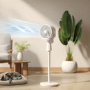 HOMCOM Pedestal Fan, Air Circulation Fan With Oscillating, Tilt