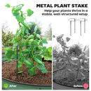 Outsunny Set of 2 Raised Beds for Garden with Metal Plant Stakes, Green