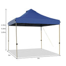3m x 3m Pop Up Canopy Tent Commercial Instant Shelter-Blue