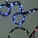 60cm X 42cm Light Up FlexiBrights Christmas Stocking Silhouette With 134 Multi-Coloured LEDs