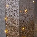 Set Of 3 Battery Operated Gold Sparkly Christmas Gift Boxes With LEDs