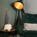 50cm Battery Operated Christmas Sitting Gonk Decoration in Dark Grey