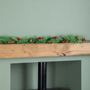 1.50m Pine and Red Berry Christmas Garland with Pinecones