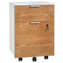 HOMCOM 2 Drawer Filing Cabinet With Adjustable Hanging Bars For A4 And Letter