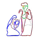 1m Premier Nativity Scene Multicoloured LED Rope Light Silhouette Outdoor Christmas Decoration