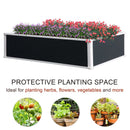 Outsunny Garden Raised Bed 120x90x30 cm - Grey