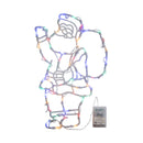 44cm Battery Powered Light up Hanging Christmas Santa with Multi-Coloured  Multi-Action LEDs