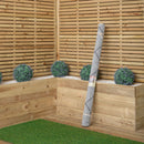 1.5m X 2.1m Alexandria Large Outdoor Alfresco Patio Rug Mat In Grey
