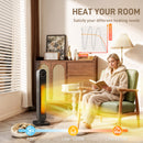 HOMCOM Ceramic Electric Heater, 2000W Fan Space Heater, Black