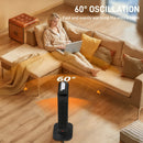 HOMCOM Ceramic Electric Heater, 2000W Fan Space Heater, Black