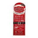 68cm Indoor Outdoor Red Metal Santa's Rules Sign Hanging Christmas Decoration