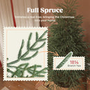 HOMCOM Christmas Tree, Full Spruce Xmas Tree, Easy Assembly