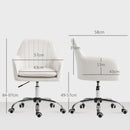 HOMCOM Office Chair, Swivel Desk Chair w/ Adjustable Height,