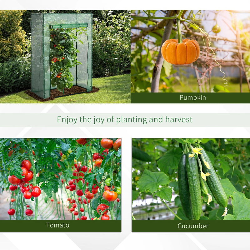Outsunny Mini Greenhouse 100 x 50 x 150cm - Green