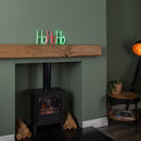 40cm X 18cm Light Up Ho Ho Ho Christmas Neon Flex Hanging Sign