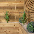 Set Of 2 54cm X 40cm Medium Bare Rusted Steel Garden Plant Supports