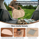 4-6 People Inflatable Tent With 4 Mesh Screen Windows And 2 Doors-Beige