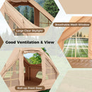 4-6 People Inflatable Tent With 4 Mesh Screen Windows And 2 Doors-Beige