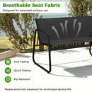 4 Piece Outdoor Furniture Set Patio Metal Conversation Chair Coffee Table