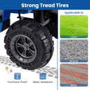 6V 4-Wheeler Quad Car with One-Button Start and Tread Tires-Navy