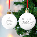 Personalised In Loving Memory Bauble