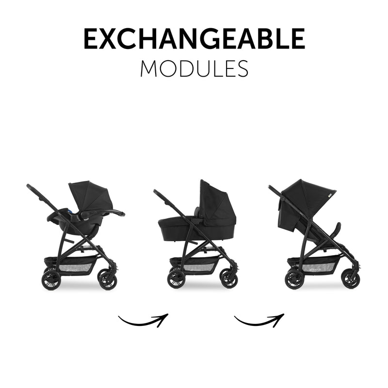 Hauck Rapid 4 Trioset Pushchair - Black