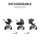 Hauck Rapid 4 Trioset Pushchair - Grey