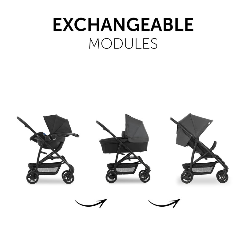 Hauck Rapid 4 Trioset Pushchair - Grey