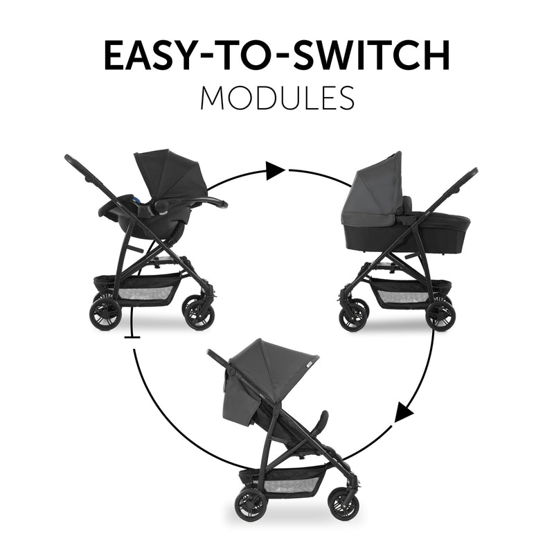 Hauck Rapid 4 Trioset Pushchair - Grey